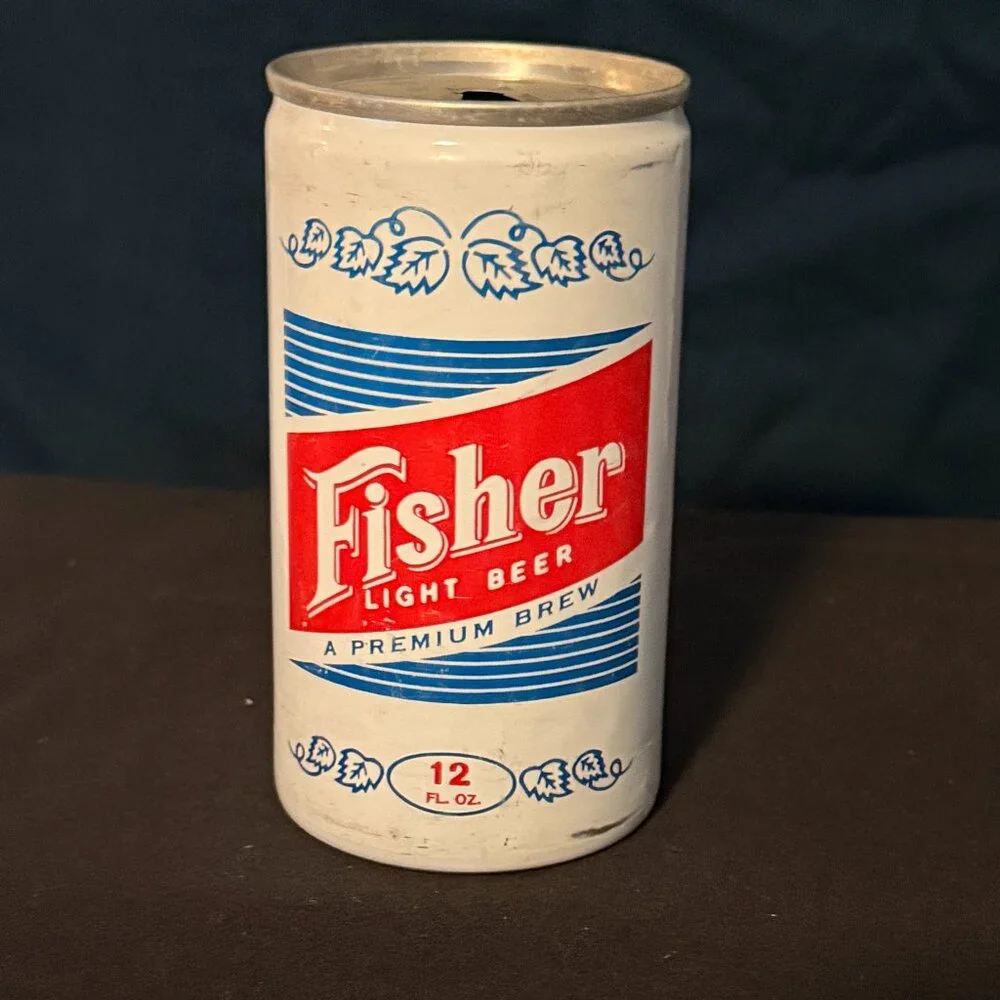 Fisher Light vintage Beer can